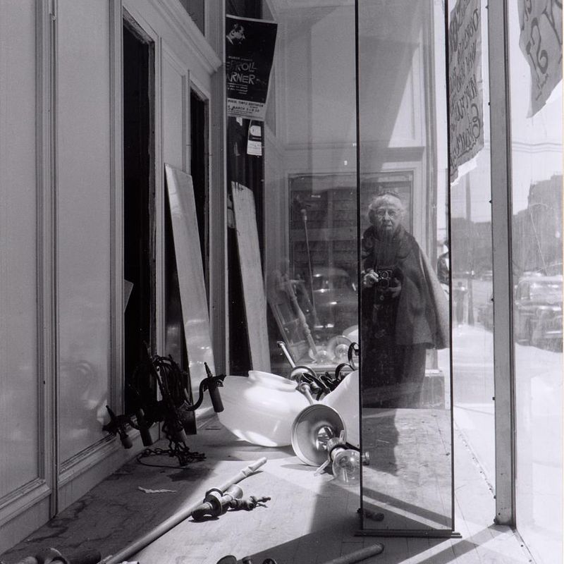 Self-portrait on Geary Street