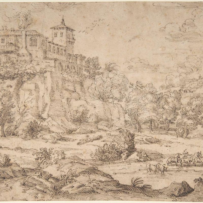 Landscape with Hilltop Villa