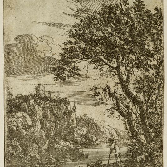 Le chevrier au bord de la rivière (Hollstein 137)