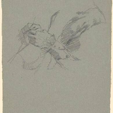 Study of Hands Knitting [recto]