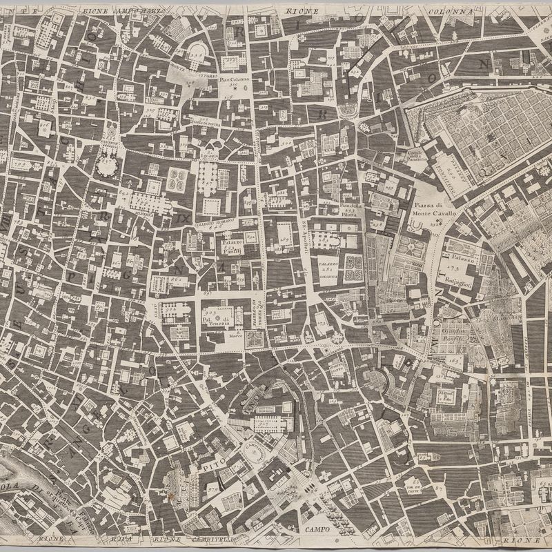 Nuova pianta di Roma data in luce da Giambattista Nolli l’anno MDCCXLVII, known as La Pianta Grande di Roma