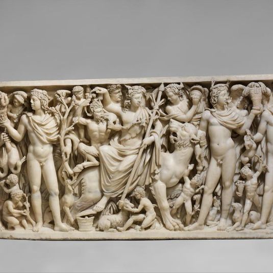 Marble sarcophagus with the Triumph of Dionysos and the Seasons