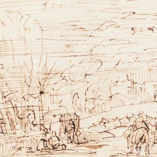Figures in a Landscape [verso]