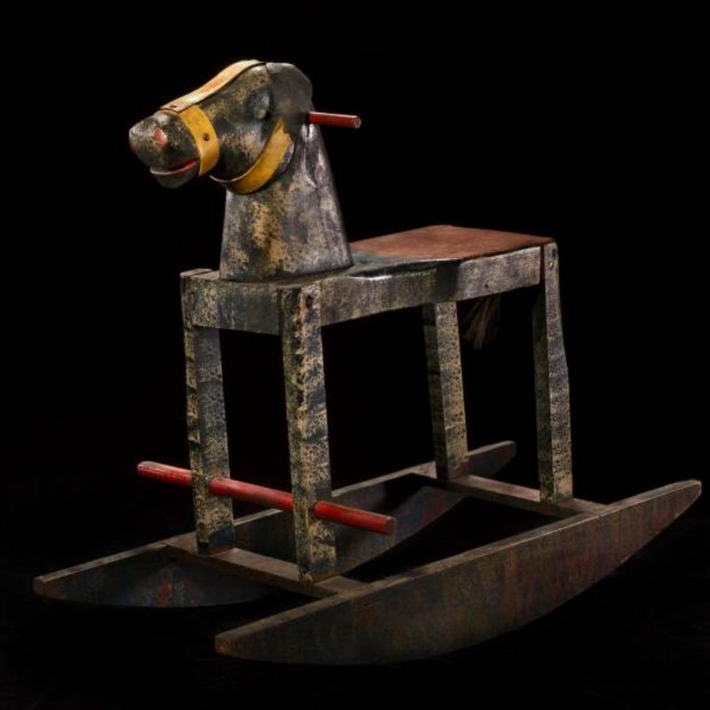 Rocking Horse with Yellow Halter
