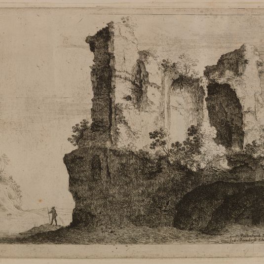 Les Ruines des Trophées de Marius (Bartsch 13)