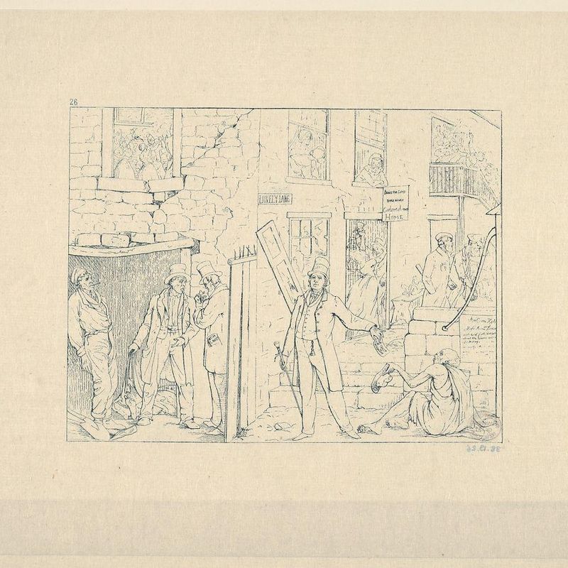 Free Negroes in the North (from Confederate War Etchings)