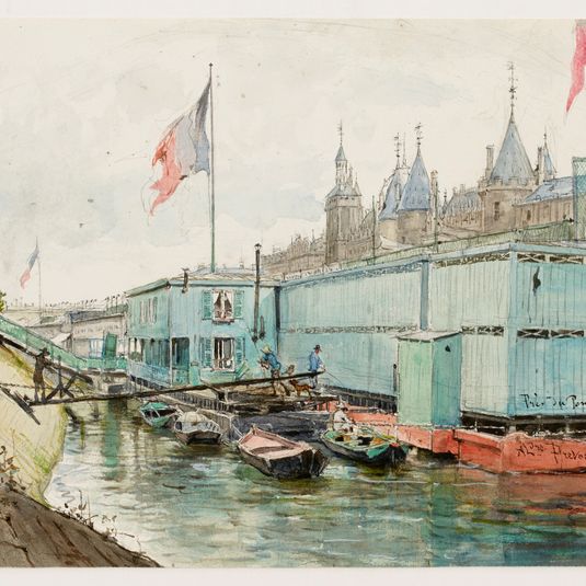 Bains froids au dessous du Pont Neuf, 1885