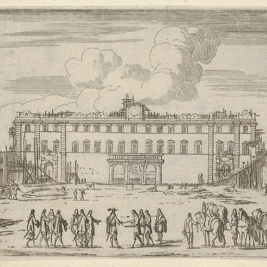 Francesco I d'Este Builds the Palazzo di Sassuolo, from L'Idea di un Principe ed Eroe Cristiano in Francesco I d'Este, di Modena e Reggio Duca VIII [...]