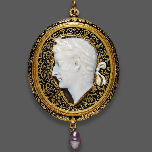 Fragment of a Cameo Portraying Emperor Tiberius