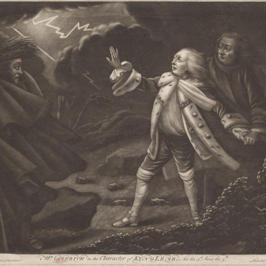 Mr. Garrick in the Character of King Lear - "King Lear", Act III, Scene V