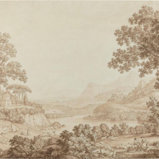 Arcadian Landscape with a Mausoleum