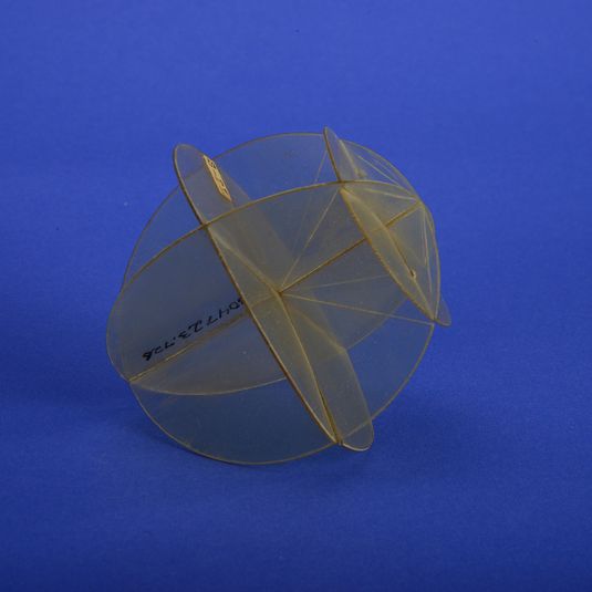 Geometric Model by A. Harry Wheeler, Sphere Cut by a Plane