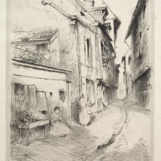 La rue de l'Ecole à Troyes