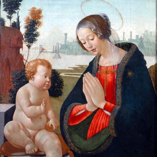 Madonna adoring the Child