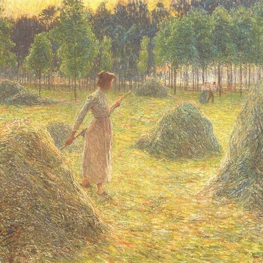 Hay stacks
