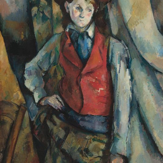 Boy in a Red Waistcoat by Paul Cézanne