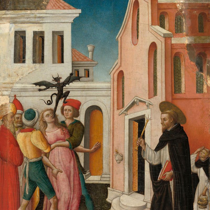 Saint Peter Martyr Exorcizing a Woman Possessed by a Devil