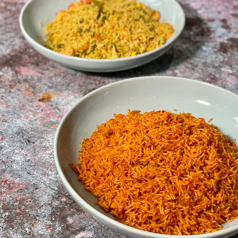Fried Rice and Jollof from Angry Black Kitchen