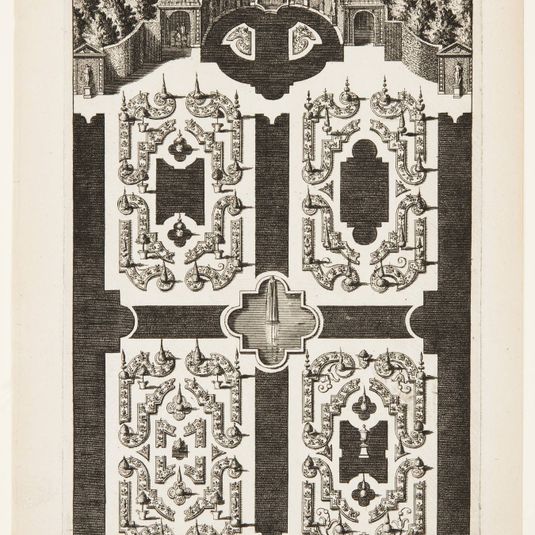 Title Page, from Nouveaux Livre de Parterres (New Book of Garden Beds)