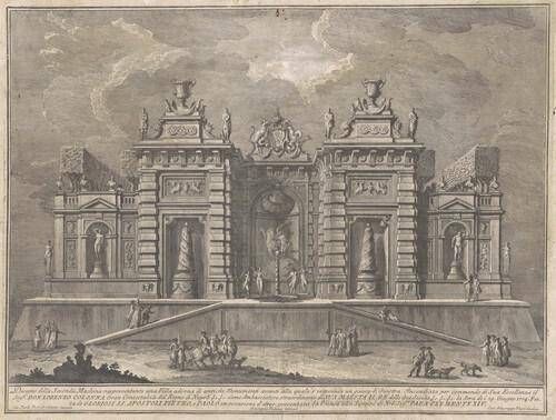 The Seconda Macchina for the Chinea of 1774: A Villa with Ancient Monuments and a Game of "Giostra"