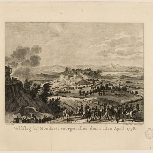Veldflag bij Mondovi, voorgevallen den 22 ften April 1796.