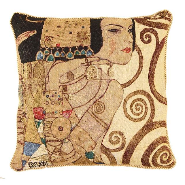 Gustav Klimt Tree of Life Lady - Cushion Cover Art 45cm*45cm Signare Tapestry