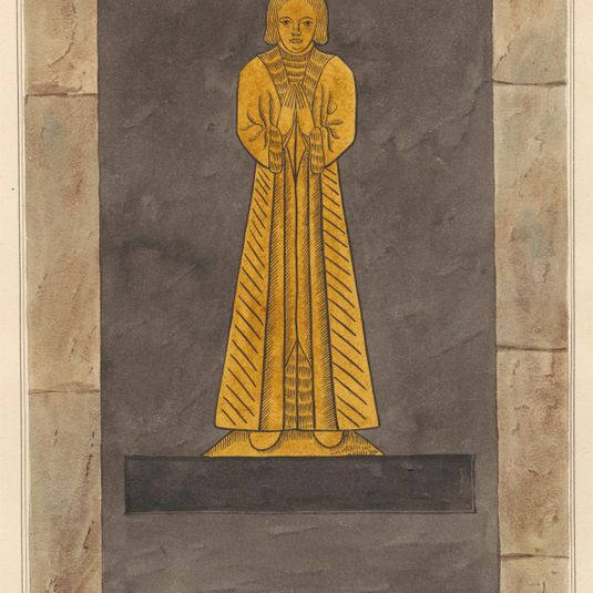 Brass Plate for unidentified man, Chancel Pavement of Drayton Church
