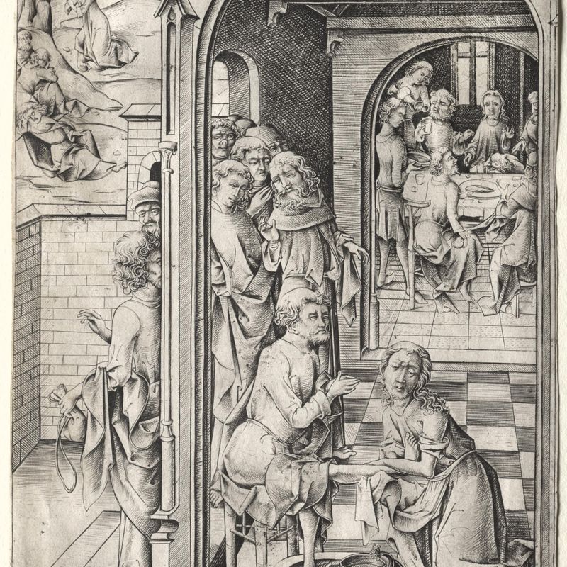 The Passion:  Christ Washing the Feet of His Disciples
