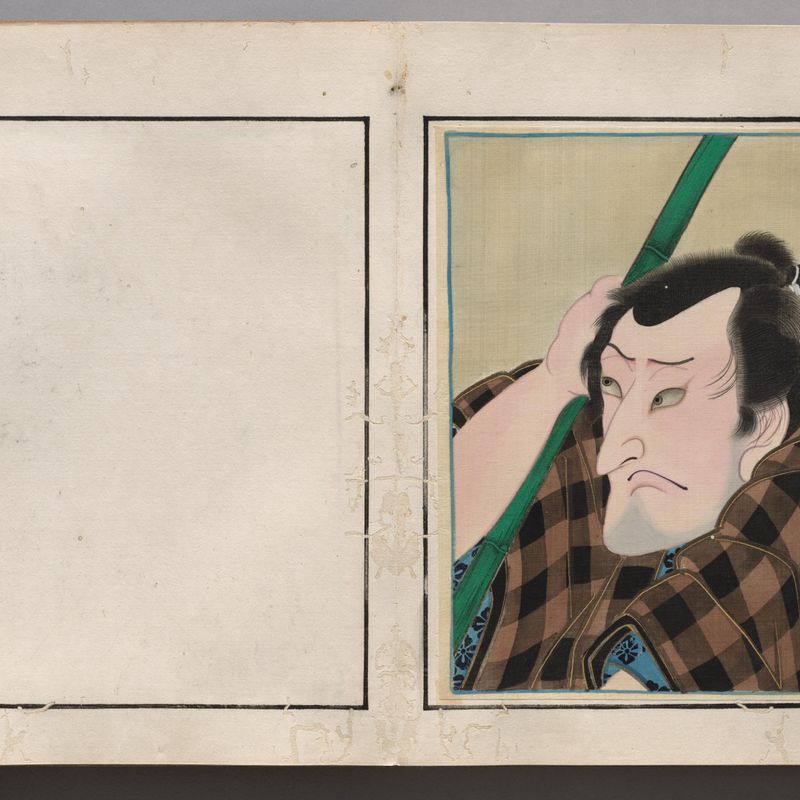 Double-Leaf from Album of Actor Portraits
