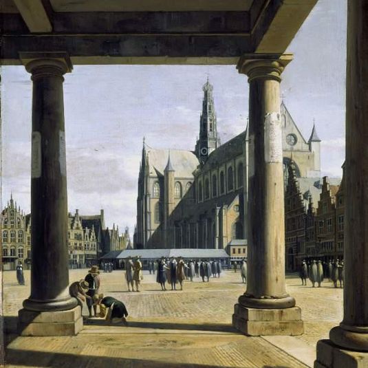 Berckheyde - The Groote Kerk at Haarlem