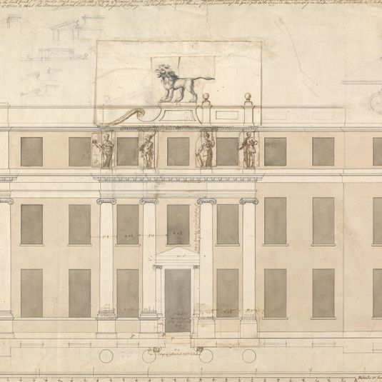 Langley Park, Norfolk: Elevation of the South Front
