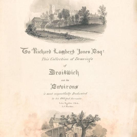 Title page for: Drawings of Droitwich and its Environs