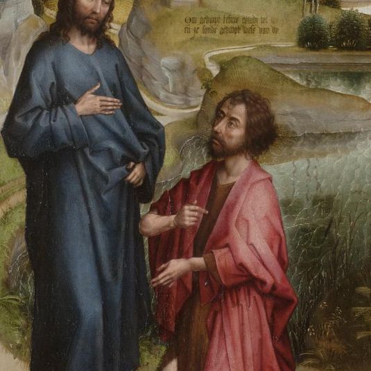 Christ and Saint John the Baptist (possibly a right wing of an altarpiece)