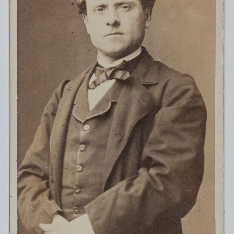 Portrait de Louis Hippolyte Henri Von Latum (-1887), dit Louis Raynard, acteur de théâtre entre1862 et 1882.