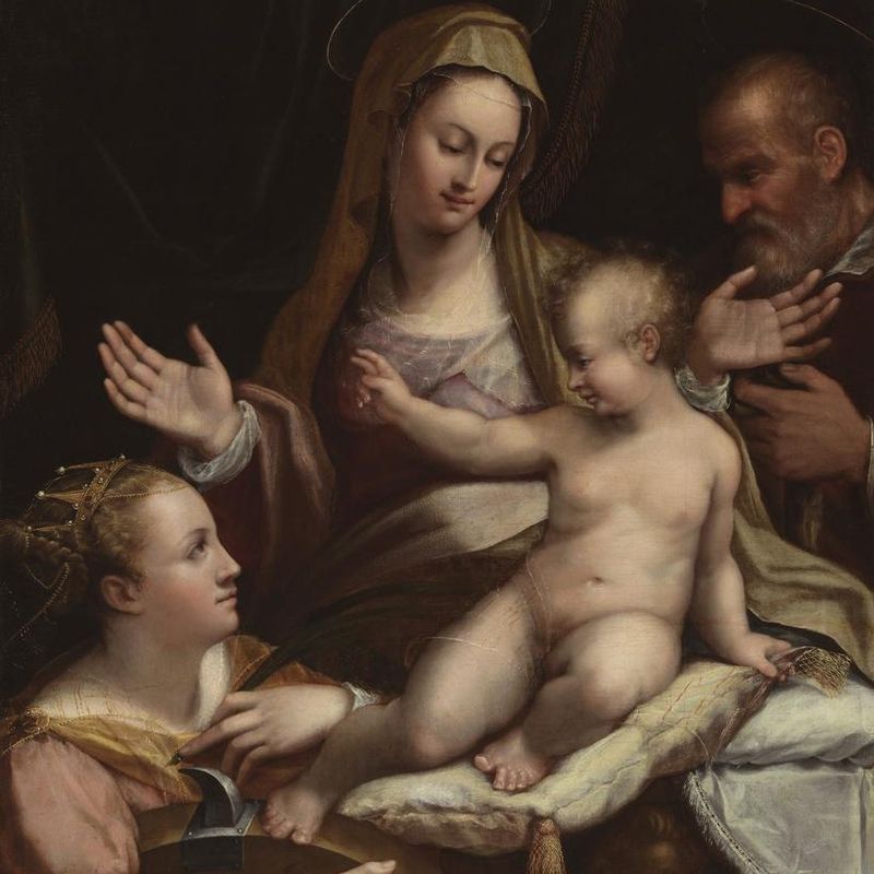 The Holy Family with Saint Catherine of Alexandria