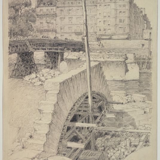 Reconstruction du pont de la Tournelle, 1926
