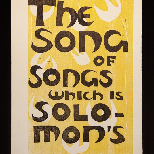 Plate One, from Song of Songsand Draw me after you: a visual song of songs