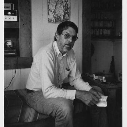 Robert Creeley Maine Summer 1983 after Williams Congress Orono.