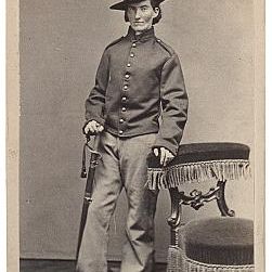 Frances L. Clayton Dressed as a Cavalryman