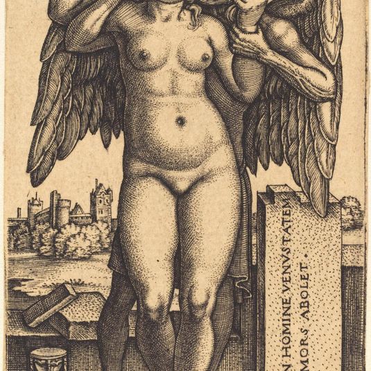Death and the Standing Nude Woman