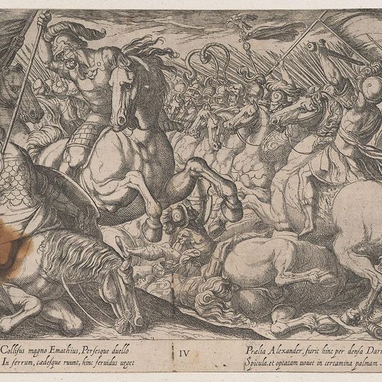 Plate 4: Alexander Battling the Persians, from The Deeds of Alexander the Great