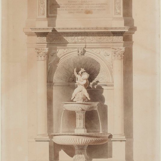 Elévation de la fontaine Gaillon, en 1828.