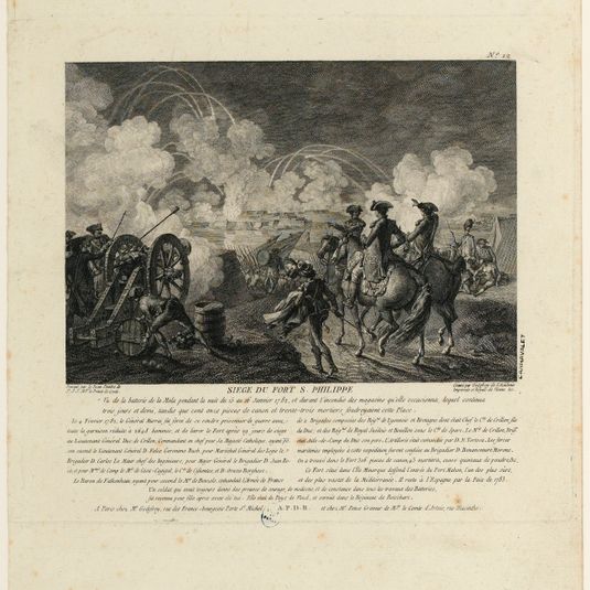 N°12/Siège du Fort S. Philippe. [1782]