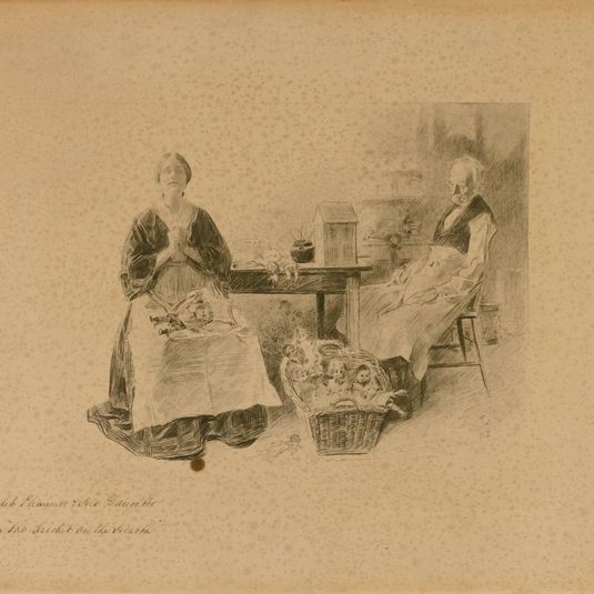 Caleb Plummer and His Daughter, from "The Cricket on the Hearth"