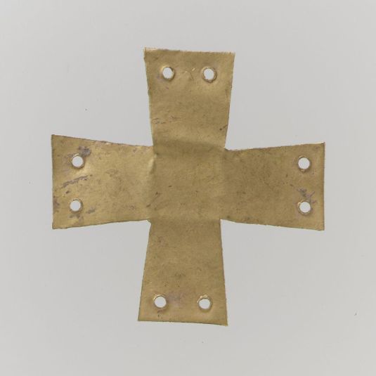Gold Appliqué in the Form of a Cross