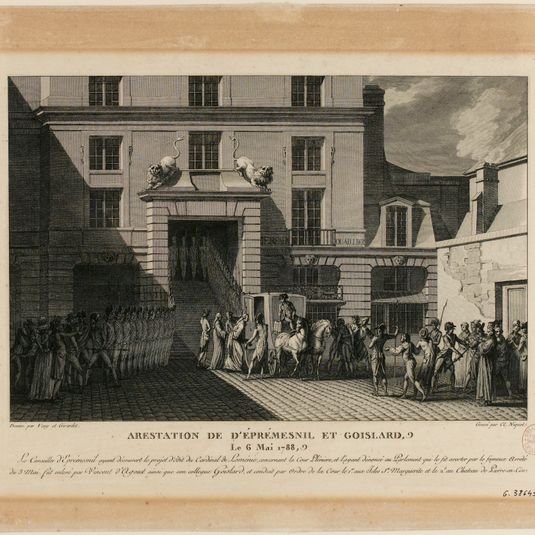 Arrestation de d'Eprémesnil et Goislard, le 6 mai 1788