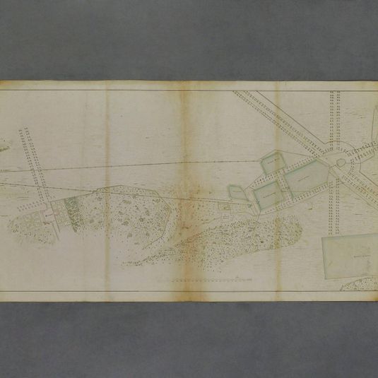 Plan des Aqueducs et Réservoirs pour les eaux de la Machine depuis le réservoir de Lucienne Iusqu'au Chesnay