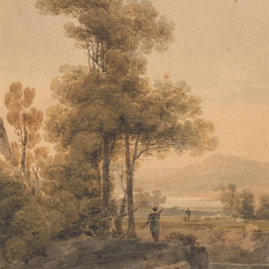 Landscape waith Figures, Cromach Water