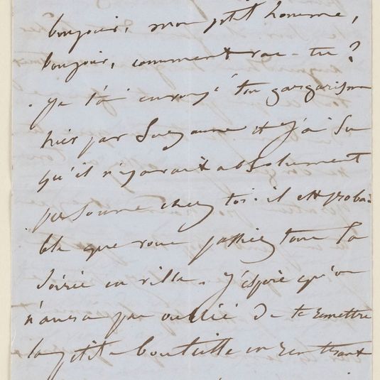 Lettre de Juliette Drouet à Victor Hugo, 29 novembre matin 9h 1850