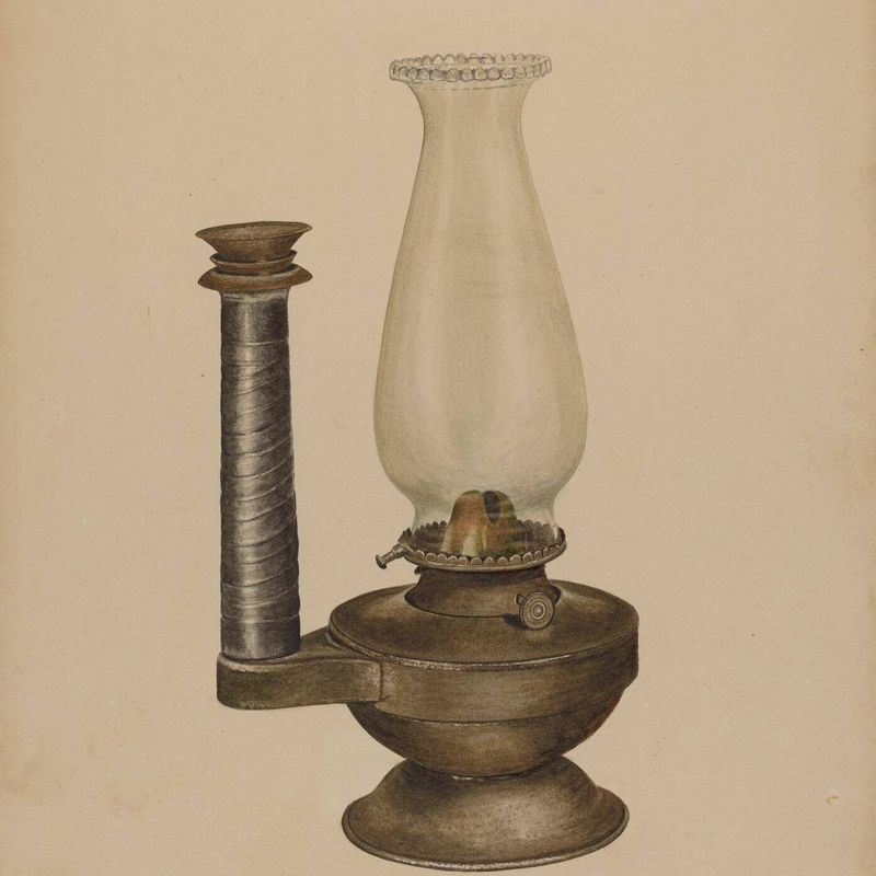 Combination Lamp/Candle Holder